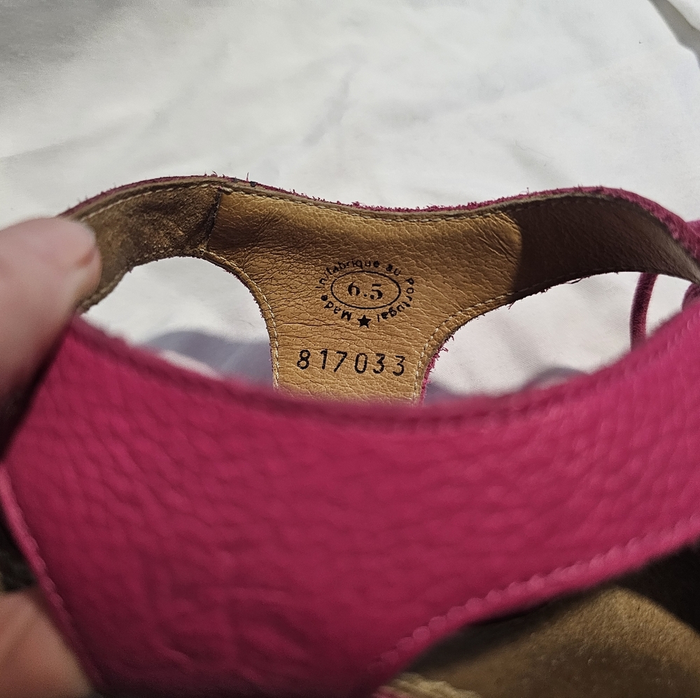 Fluevog Low Rule Joni Heeled Sandals in pink size 6.5 - Picture 2 of 8